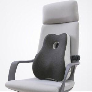 의자쿠션 차량용 자세 허리 쿠션 메모리폼 무릎담요 허리받침 장거리여행용 허리