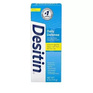 Desitin Daily Defense 크림 산화아연 함유 저자극성 염료 프탈레이트 및 파라벤 프리 118.3ml(4온스)