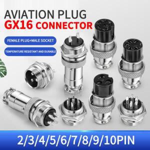 10 세트 GX16 금속 항공 소켓 2/3/4/5/6/7/8/9/10pin 전기 케이블 터미널 고정   모바일 암수