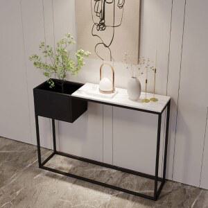 모던 현관콘솔 철제 테이블 복도 협탁 진열대 슬림 장식장
