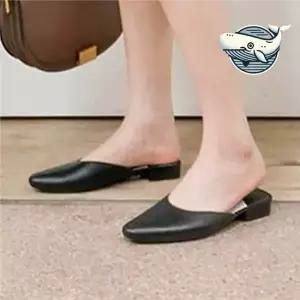 여성 심플 블로퍼 슬리퍼 데일리 캐주얼 뮬운동화 운동화슬리퍼 라탄슬리퍼 뮬구두