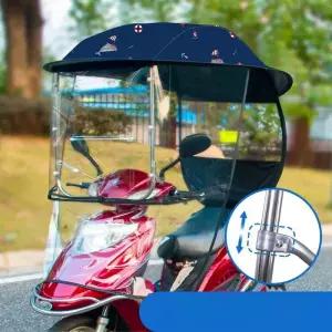 오토바이캐노피 지붕 방수 차양막 자전거 고정기둥 세발