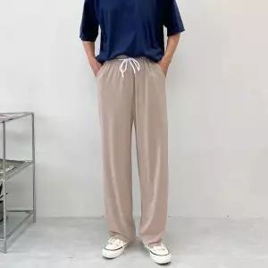 세미 와이드 남성 팬츠 캐주얼 밴딩 아이스 ON-PTA-QWC634D9