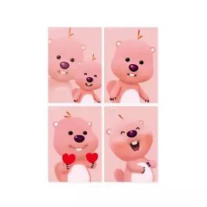 잔망루피 포스터 4종 세트