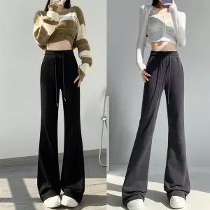 여자 하이웨스트 와이드 부츠컷 트레이닝 팬츠