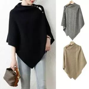[하프클럽/]니트 숄 케이프 어깨 덮개 겨울 목도리