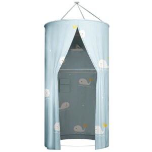 욕실 원형샤워 커튼 겨울추위 텐트 목욕 커버 샤워실