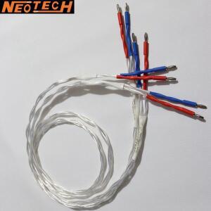 NEOTECH OCC 단결정 구리 실버 도금 오디오 애호가 스피커 앰프 케이블 고급 바나나 스페이드 플러그