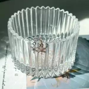 [옷자락]여자 반짝이는 드롭 눈꽃 큐빅 바벨 라블렛 바 변경 이어 피어싱