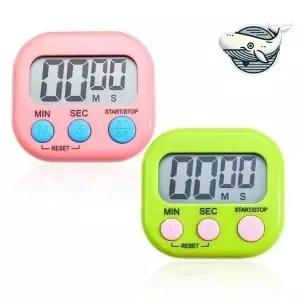 컬러풀 자석 부착 요리 타이머 간단하고 편한 공부 알람 무소음 타이머 (WFGVVVH)