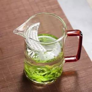 반달 일체형 거름망 내열 유리 숙우 차망주전자 400ml (WEFE857)