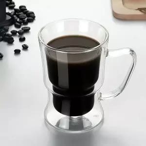 무드 내열 이중 유리잔 유리컵 카페잔 커피잔 250ml (WF05E34)