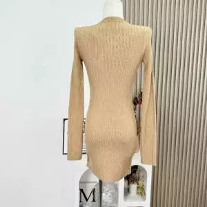 픽토 여자 원피스 니트 치마 미니 카키 춘추 펀칭 찬란한 젠3