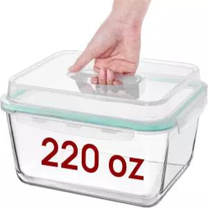 튀르키예 치킨 베이킹 카세롤 파티 BPA 프리 오븐 세이프 냉동고 식기세척기용 스냅 밀폐 뚜껑이 있는