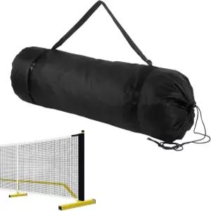 KMnop 피클볼 네트 보관 가방 시스템용 휴대용 우스트링 더플 실내 실외 진입로 뒷마당 코트 장 헤비 듀티