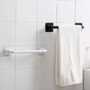 주방 욕실 벽면 수건걸이 레일 랙 자가 접착 수건봉 휴대용 유용한 가정용 도구