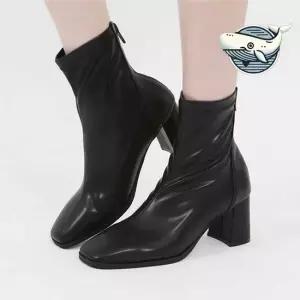 세련된 키작녀 앵클 부츠 가을 고급스러운 여자가을신발 앵글부추 발목부츠 발편한부츠
