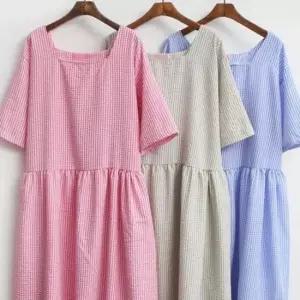 [SBD] 빅사이즈 원피스 스퀘어넥 지짐이 307P631S 의류