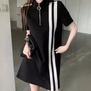 [SBD] 편한 집업 흰색 원피스 카라원피스 라인 원피스