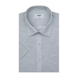 매장정품 renoma (슬림핏)시원하고 구김이적은 린넨 혼방 슬럽 반팔셔츠 ( RQUSL0310-GY) 1495671