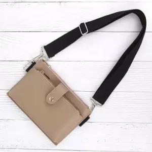미니가방 베이지- 핸드폰 수납 미니백 스마트폰 카드 보관 가방