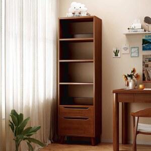 슬림책장 틈새 사이드 월넛40x24x150cm 책꽂이 1 선반 월넛색40x24x120cm 서재 거실 원목