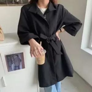 트렌치코트 집업스타일 빅사이즈 LF7445 여자빅사이즈
