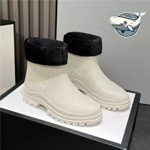 부드러운 기모 패딩 레인부츠 데일리 캐주얼 여성방한화 여성방한부츠 발편한부츠