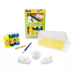 세트 미니 프렌즈 하마 오리 악어 키즈 물감 색칠놀이