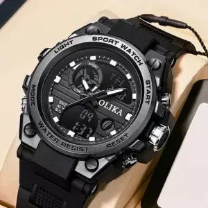 쿼츠 전자 남자 손목시계 CR9207 빈티지 시계바늘 아날로그시계 전자시계 손목시계