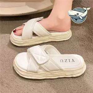 통굽 캐주얼 슬리퍼 스티치 키높이 사무실 여성슬리퍼 여름슬리퍼 발편한슬리퍼