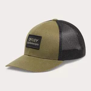 Oakley 남성용 B1B 고화질 광학 패치 트러커 모자, 아미 그린, 원 사이즈 184765