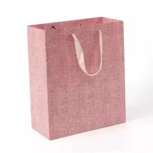 [문구/오피스] 린넨 종이가방 10p세트 쇼핑백 선물포장 선물가방 패턴