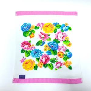 가다컴퍼니 KENZO 겐조 플라워 코튼 벨벳터치 핸드타올 손수건 미니타올 A197