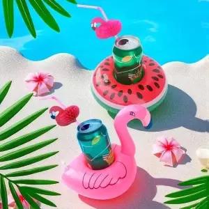 플라밍고 풀로팅 트레이 물놀이 미니 컵 홀더 튜브 음료수튜브 미니컵튜브 (WFIUQTM)