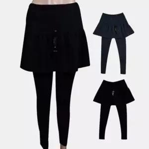 레깅스 (스킨센스)면스판 2컬러 플레어 치마레깅스