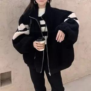 여성후리스 여성 오버핏 양털 후리스 가오리핏 집업 점퍼 외투 1P