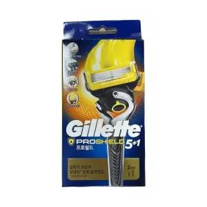 대용량 질레트 프로쉴드 옐로우 플렉스볼 매뉴얼 면도기