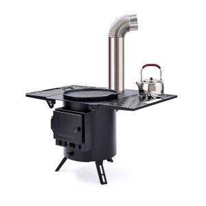 소형 장작 난로 화목난로 두꺼운 장작난로 난방 강판 공장 이동식 연통 화로 옛날난로 버전