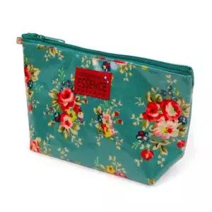 뉴팬시 플라워 삼각 방수 멀티 파우치 그린