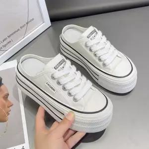 여자 통굽뮬 사계절 데일리 뮬스니커즈 블로퍼 슬리퍼 여성스니커즈 뮬스니커즈