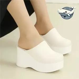 편안한 키높이 슬리퍼 세련된 여성 통굽 여름 여성슬리퍼 여름슬리퍼 발편한슬리퍼