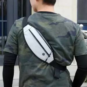 방수 심플 힙색 런닝 등산 다용도 여행가방 허리가방 남자벨트백 가죽벨트백