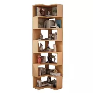 코너책장 모서리 책꽂이 원목 우드 수납장 ㄱ자