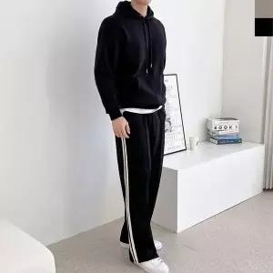 [NS홈쇼핑]남성 테잎 라인 오버핏 후드티 팬츠 세트 DM-SET-QGBBH760MH192M[35869897]