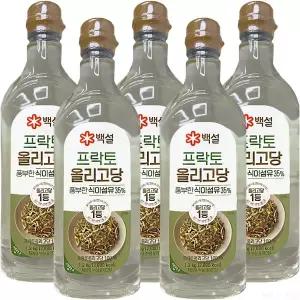 CJ제일제당 백설 프락토 올리고당 1.2kg 5개 ~ 식이섬유 설탕 물엿 조청