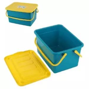 손잡이+뚜껑 다용도 바구니-소 소풍 나들이 물건정리