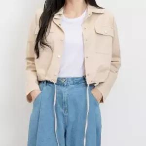 [SBD] 디자인 숏자켓 깔끔한 카라 크롭 허리끈 자켓