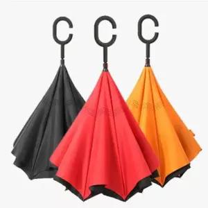 MYBRELLA C형 거꾸로 8K 수동 장우산 우산 거꾸로우산 이중우산