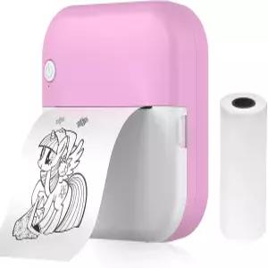 스마트폰용 Irfora 미니 열 프린터 다기능 휴대용 스티커 즉석 사진 잉크 인쇄 포트 BT 연결(종이 롤 57mm)